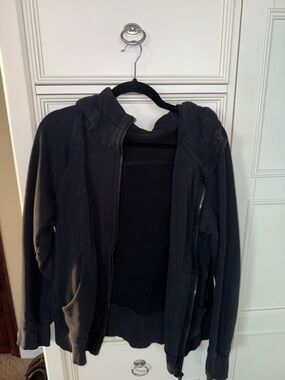 lululemon black scuba full zip 14